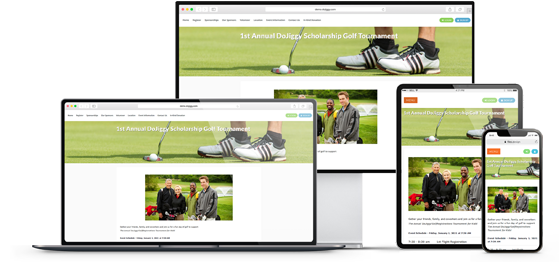 DoJiggy's fundraising software for peer to peer golf tournaments