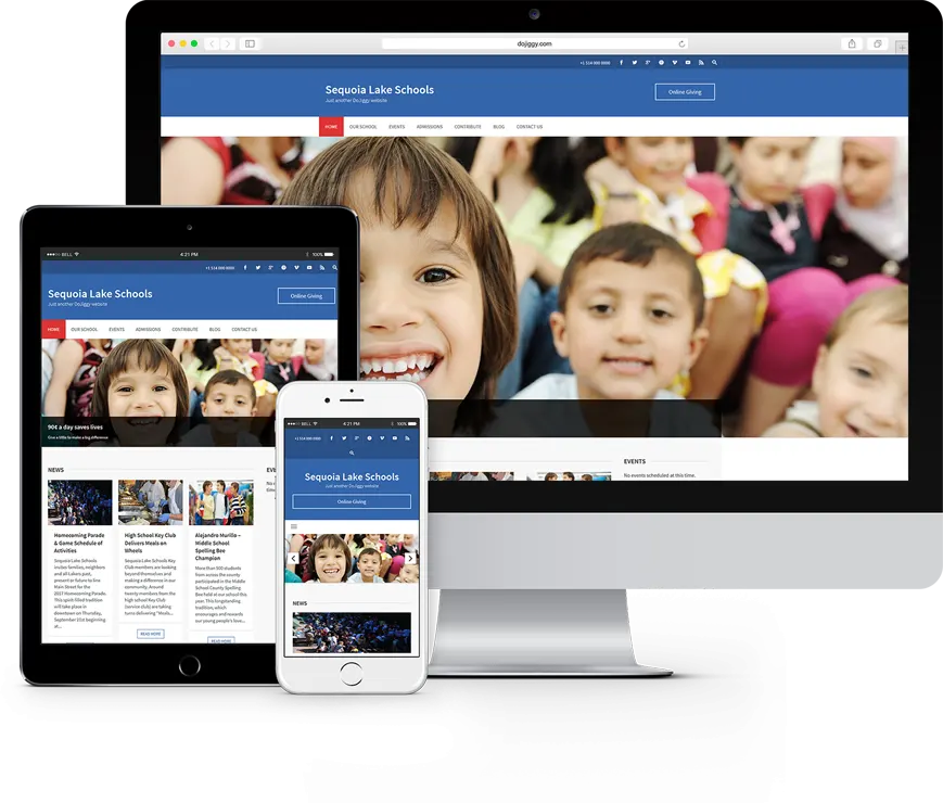 Employ Templates for Affordable School Website Design