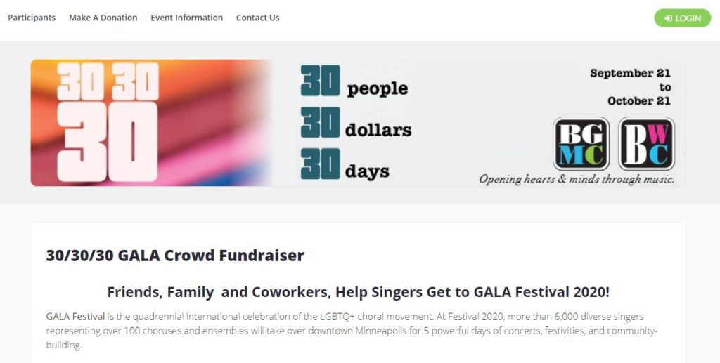 Choir Fundraising Websites