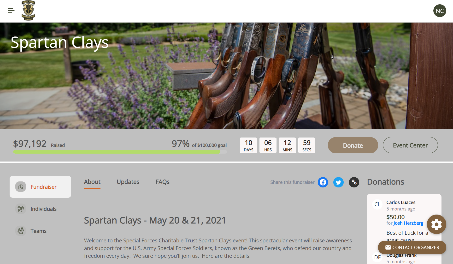 Clay Shooting Fundraiser
