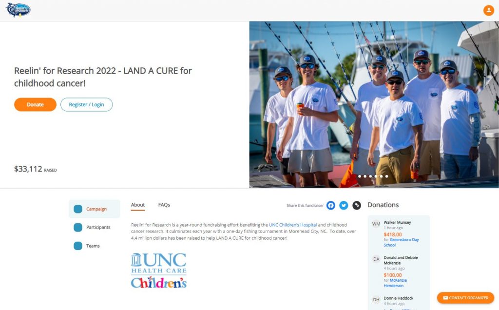 Create a Great Charity Fishing Tournament Website