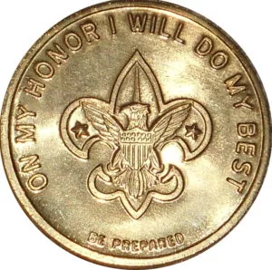 boy scout fundraising medal