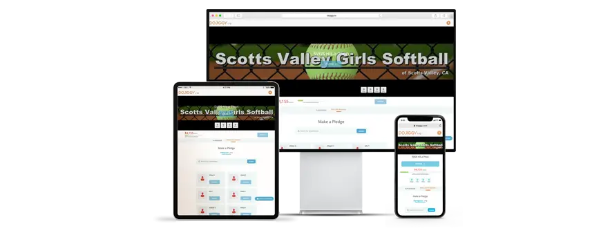 Softball hit-a-thon fundraiser website