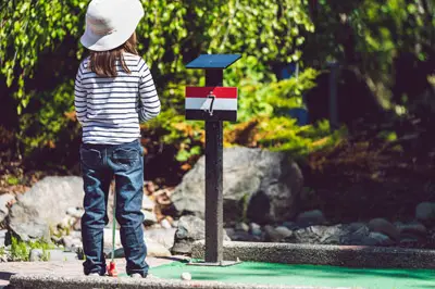 A putt-putt or miniature golf fundraising event is great for kids