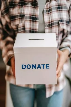 Peer-to-peer fundraising ask donation