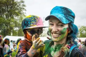 Elementary School Fundraising with color runs