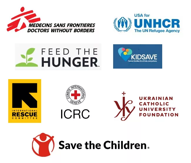 Nopnprofit organizations working to support Ukraine