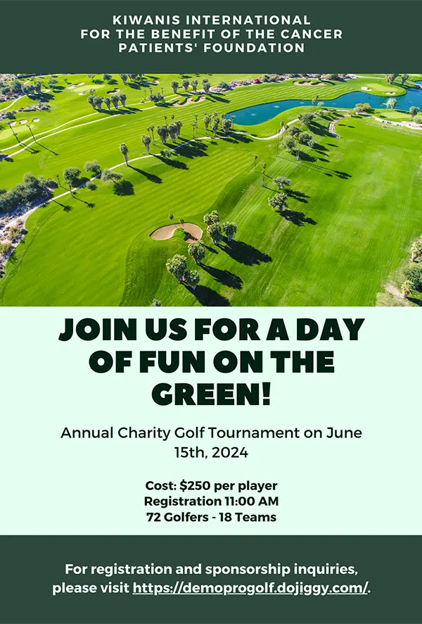 Golf Fundraising Flyer Template 2023 from DoJiggy
